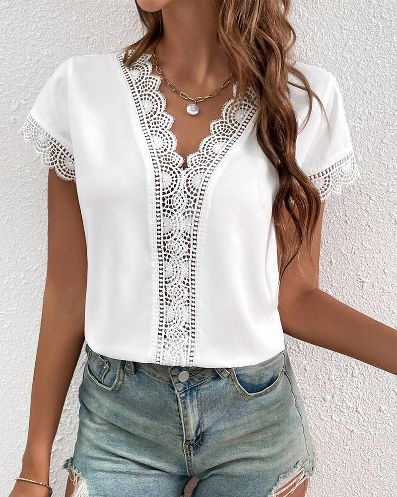 MW | T-Shirt Lace Hole Einfarbig