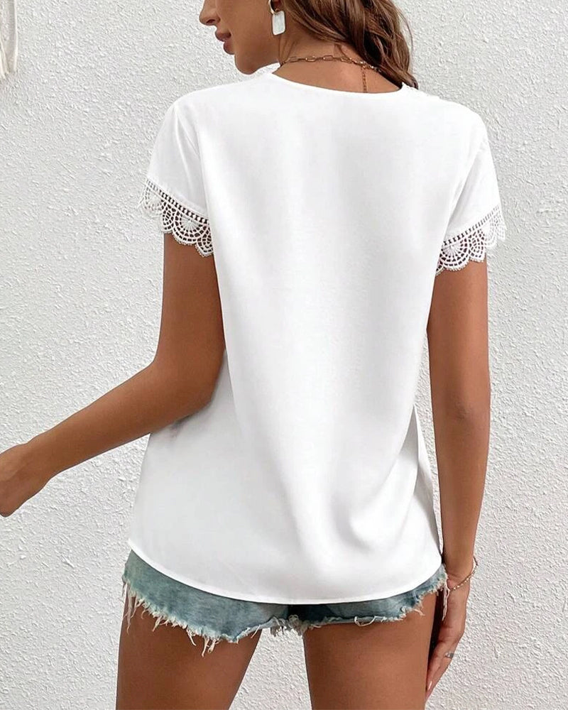 MW | T-Shirt Lace Hole Einfarbig