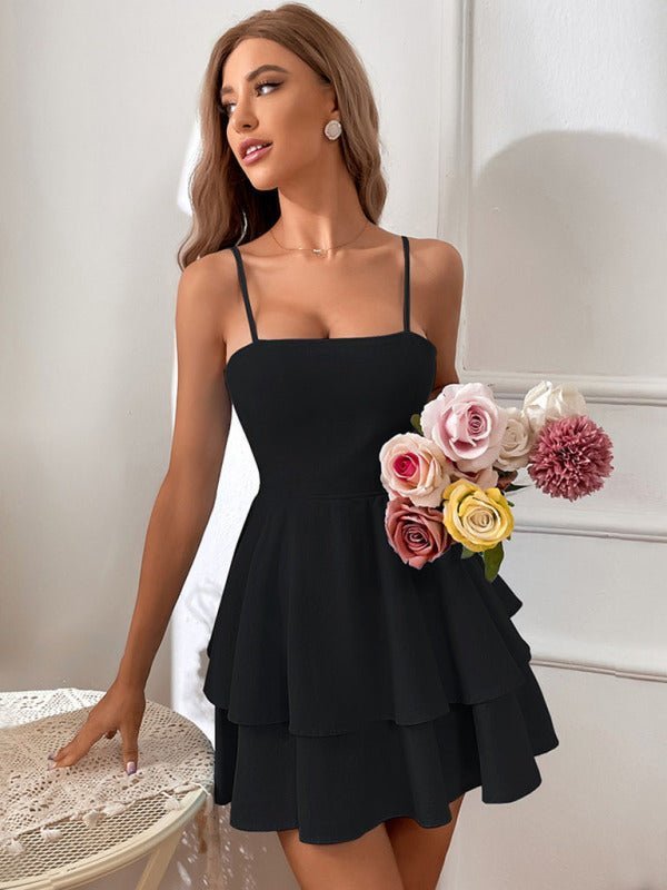 MW | Minikleid mit überlappenden Volants