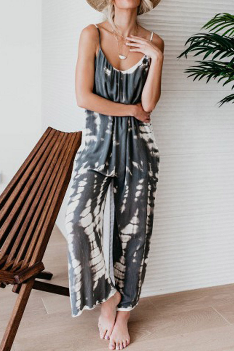 MW | Fashion Sling Tie-dye Jumpsuit