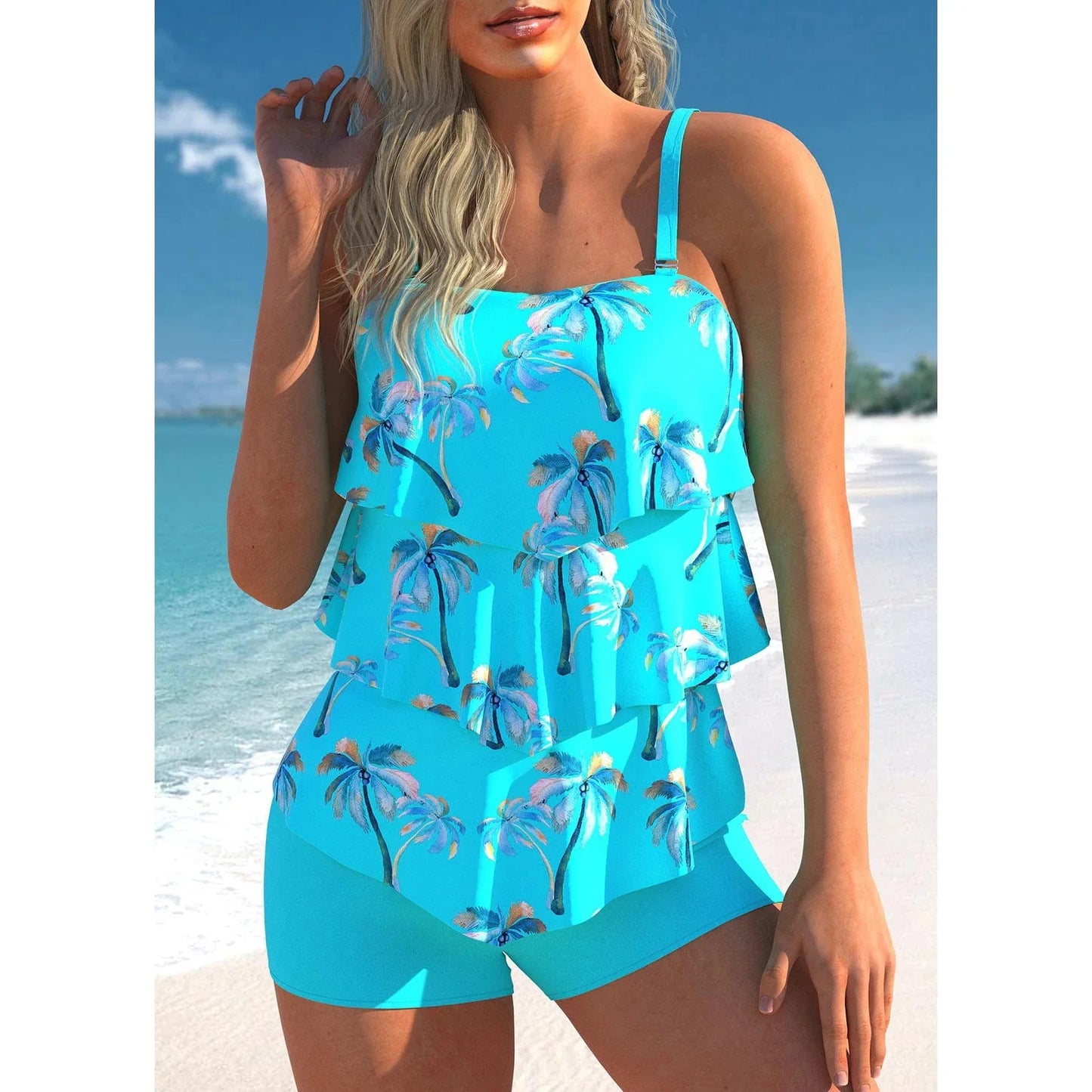 MW | Ami - Stilvoller blauer Tankini