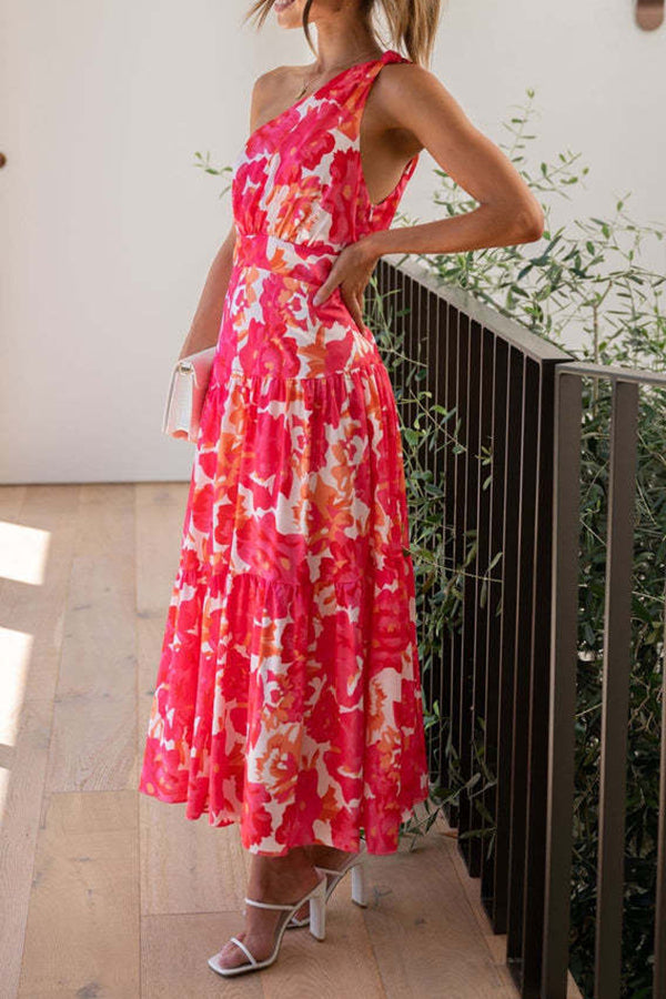MW | Mittellanges, schulterfreies, ärmelloses Midikleid