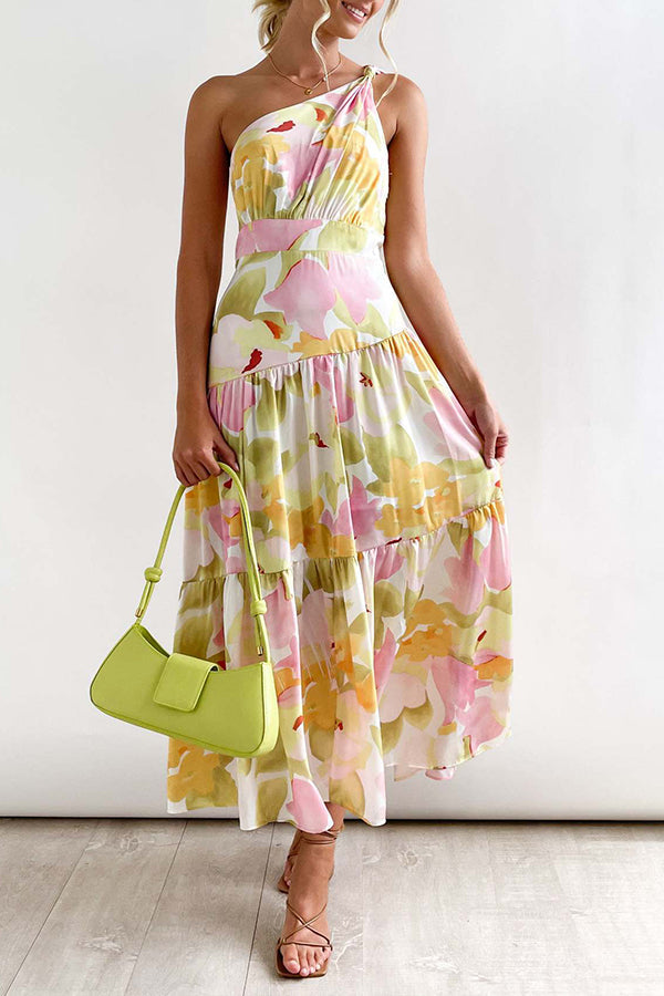 MW | Mittellanges, schulterfreies, ärmelloses Midikleid