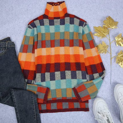 MW | Eleganter karierter Pullover