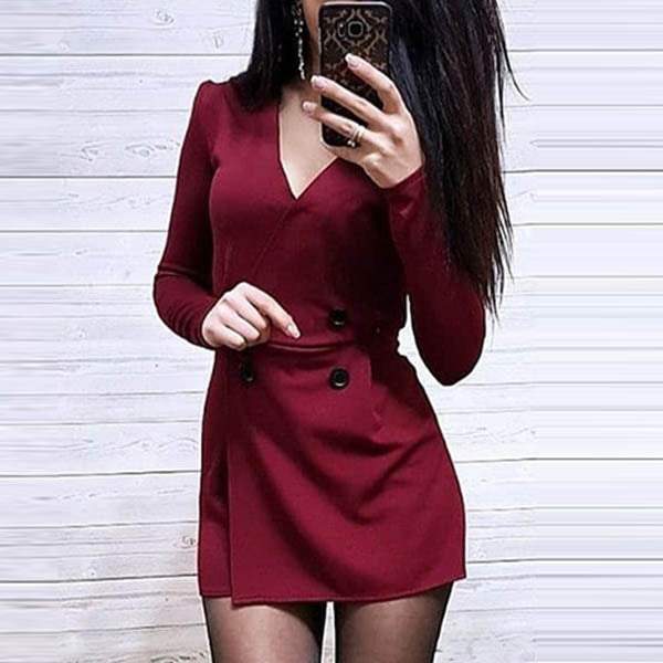 MW | Sexy geknöpfter kurzer Jumpsuit