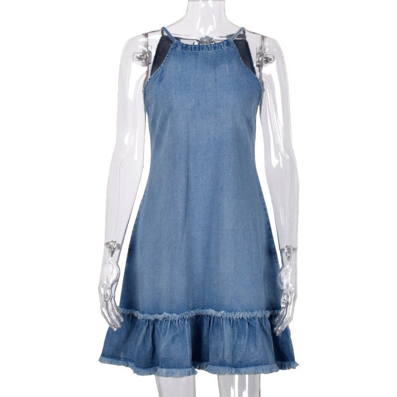 MW | Bohème-Stil ärmelloses Minikleid für lässige Sommer-Looks