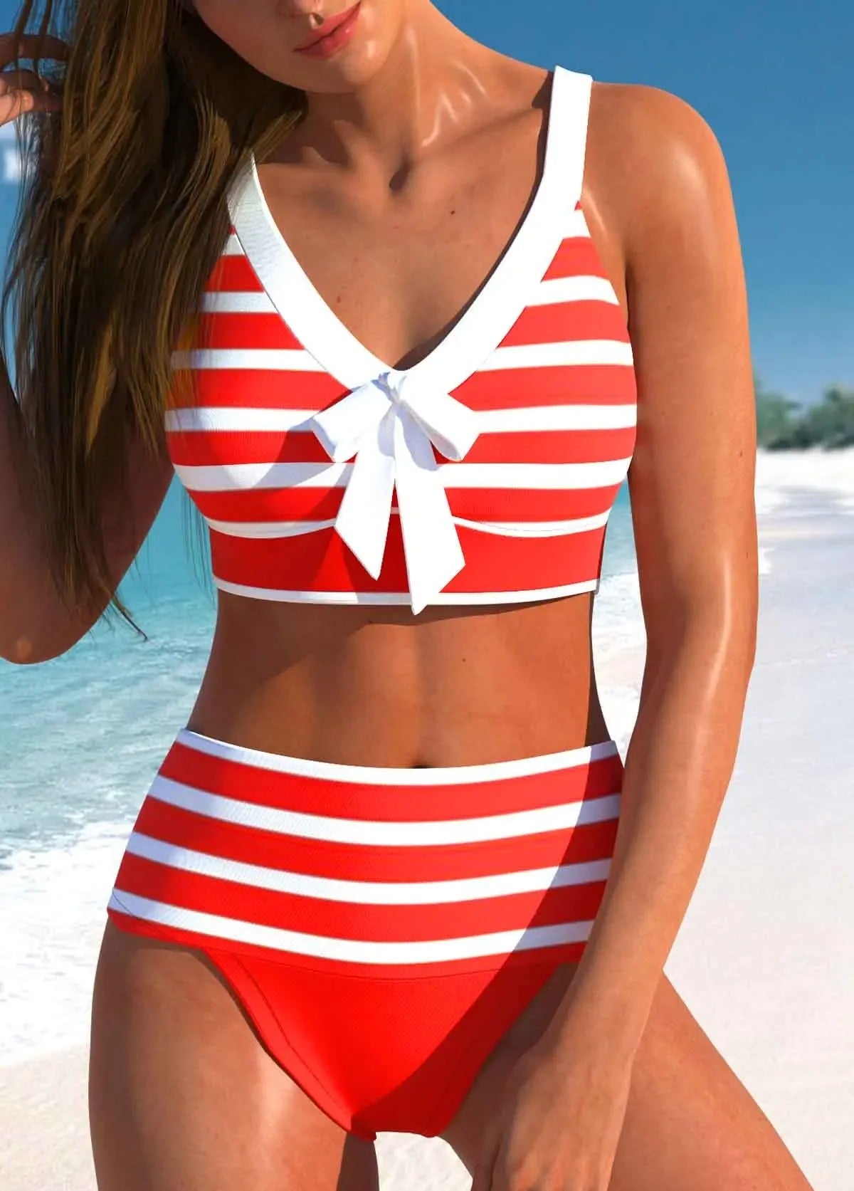 MW | Eleganter bunter Sommerbikini