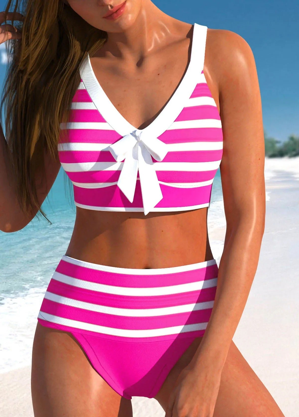 MW | Eleganter bunter Sommerbikini