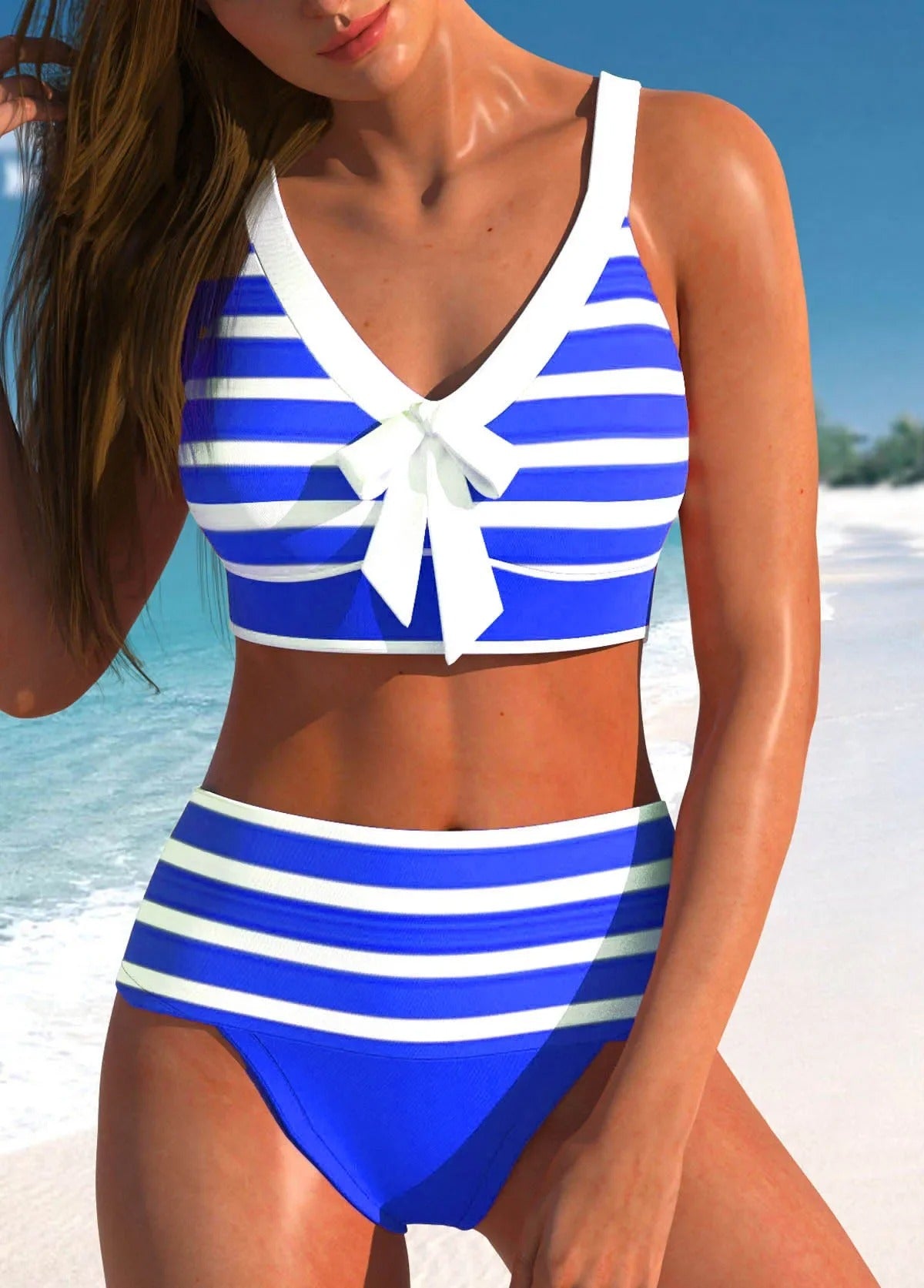 MW | Eleganter bunter Sommerbikini