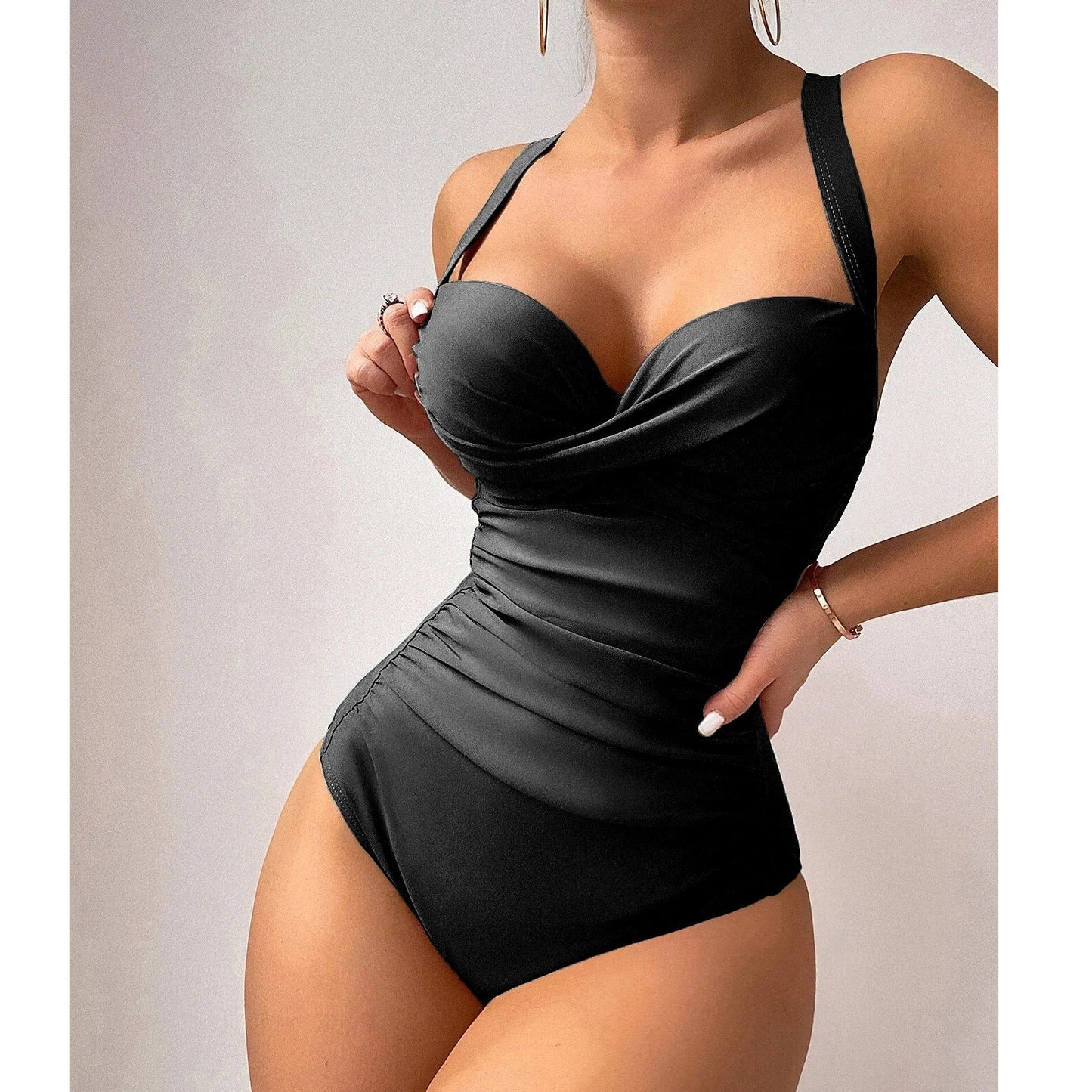 MW | Einteiliger Bikini mit verdrehter Front