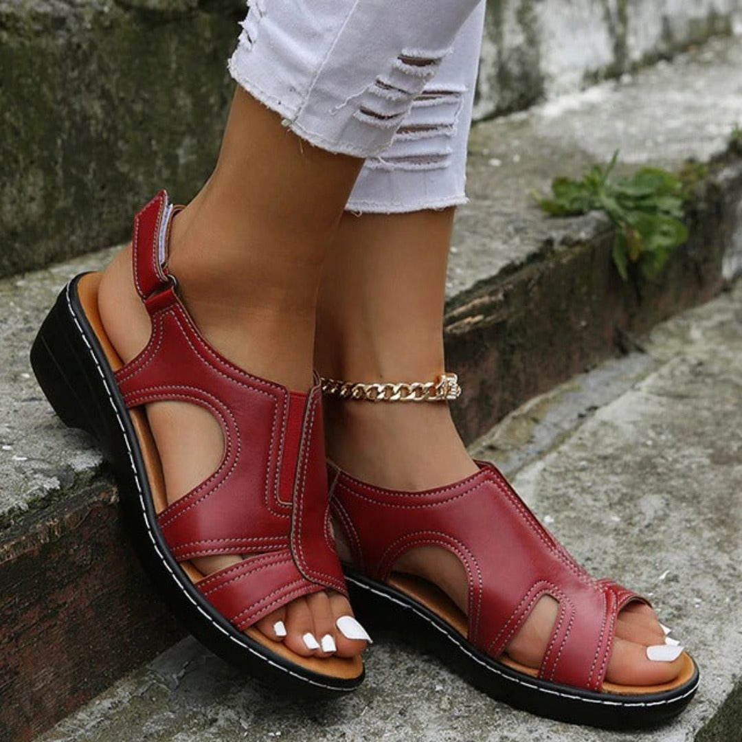 MW | | Orthopädische Sandalen mit Keilabsatz