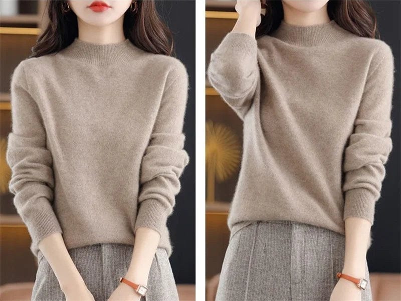 MW | Weichen Strickpullover mit Rollkragen