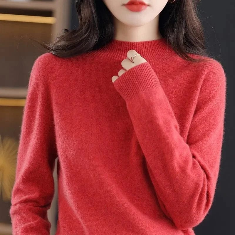 MW | Weichen Strickpullover mit Rollkragen