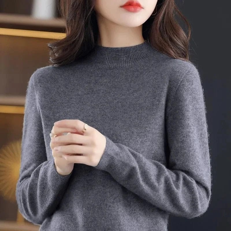 MW | Weichen Strickpullover mit Rollkragen