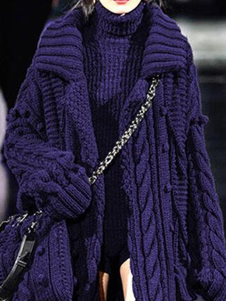 MW | Lässige und mühelose Winter-Strickjacke