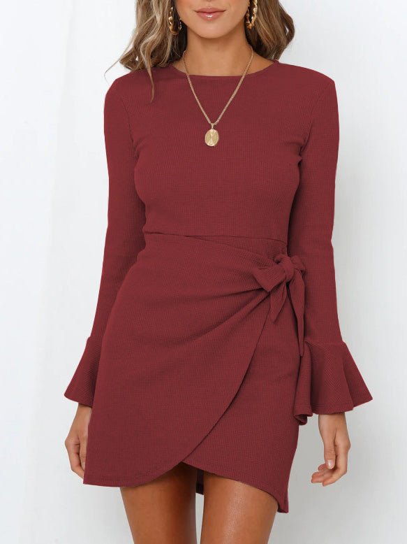 MW | Langärmeliges Minikleid mit Rüschen