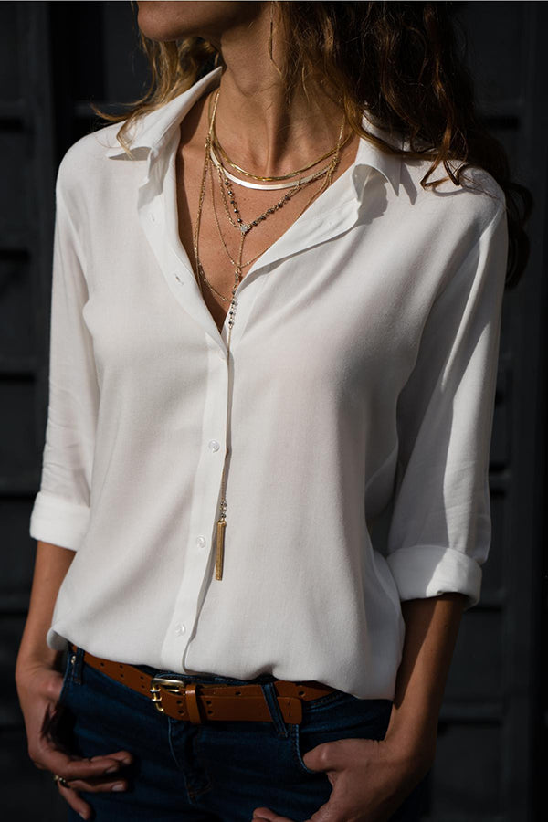 MW | Elegantes Hemd mit Knöpfen für einen professionellen Stil