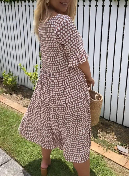 MW | Kurzärmeliges Midikleid