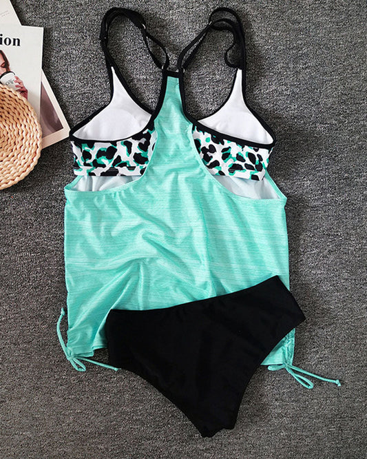 MW | Monochromer Tankini mit Leopardenmuster