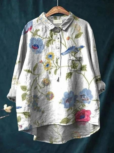 MW | Elegante und vielseitige Blumenbluse