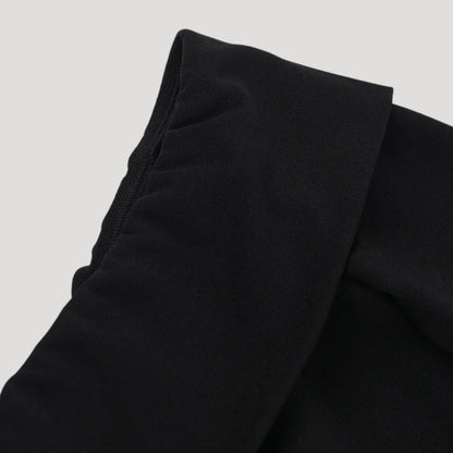 MW | Damen schulterfreies schwarzes Minikleid
