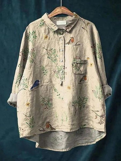 MW | Elegante und vielseitige Blumenbluse