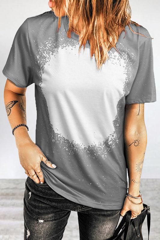 MW | Casual Print Patchwork O Neck T-Shirts (6 Farben)