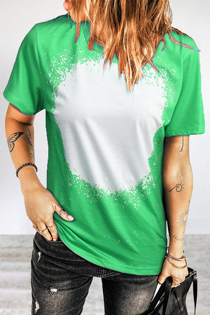 MW | Casual Print Patchwork O Neck T-Shirts (6 Farben)