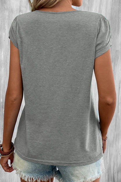 MW | Casual Einfachheit solide V-Ausschnitt T-Shirts (9 Farben)