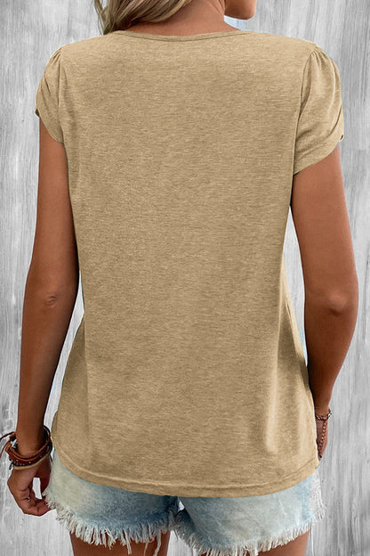 MW | Casual Einfachheit solide V-Ausschnitt T-Shirts (9 Farben)