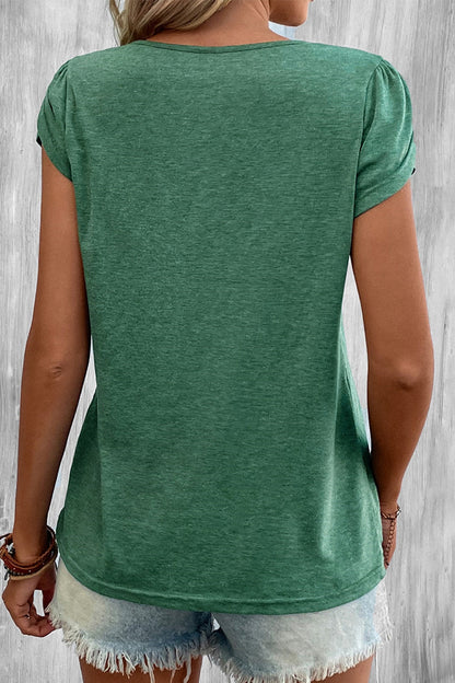 MW | Casual Einfachheit solide V-Ausschnitt T-Shirts (9 Farben)