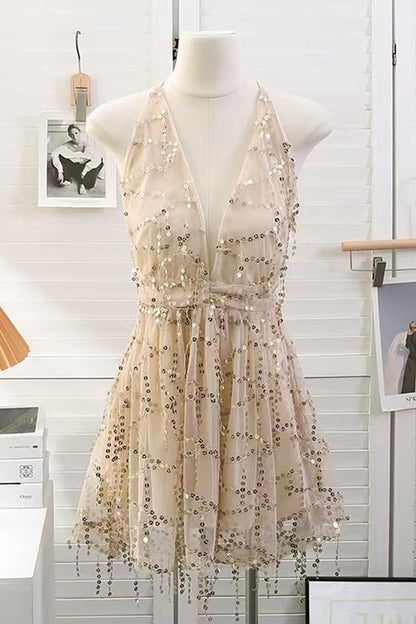 MW | Glitzerndes Minikleid aus Tüll