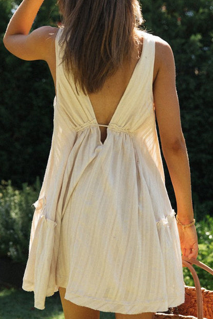 MW | Halter Minikleid Fließend