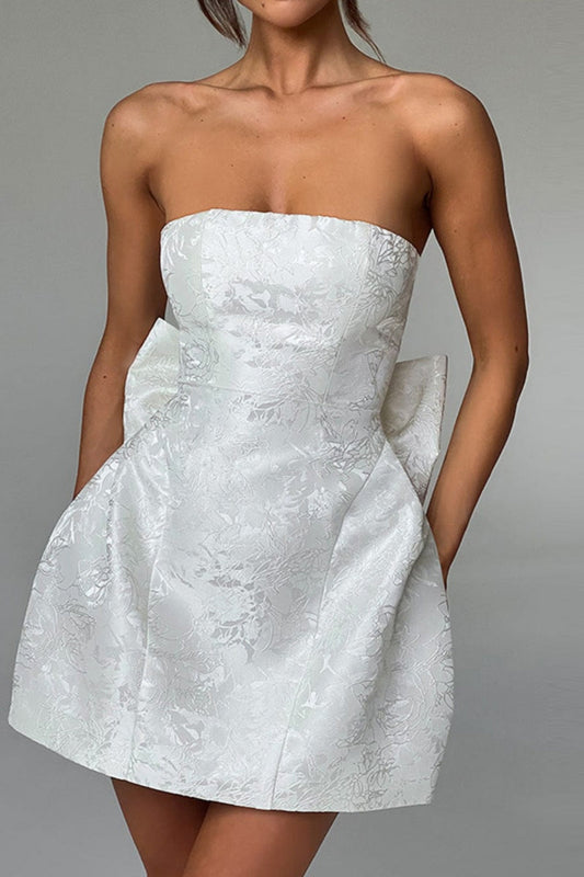 MW | Bustier-Jacquard-Minikleid