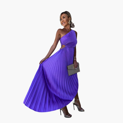 MW | Damen Midikleid mit einer Schulter und asymmetrischem Saum