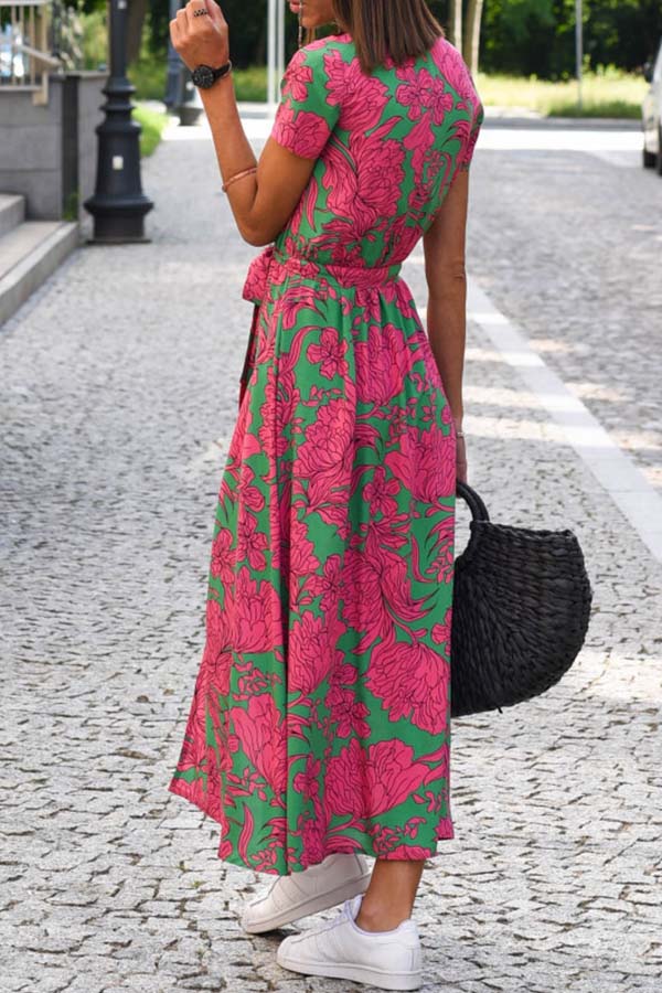 MW | Mittellanger Jumpsuit mit V-Ausschnitt und Schlitz
