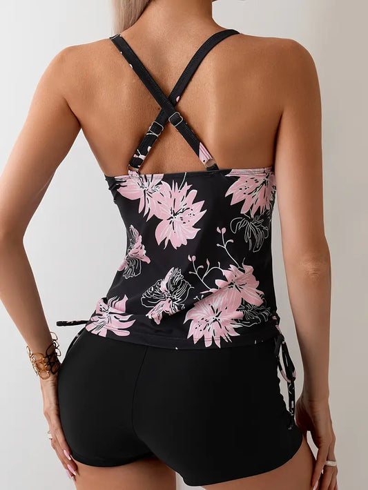 MW | Stilvoller Bikini mit Blumenmuster