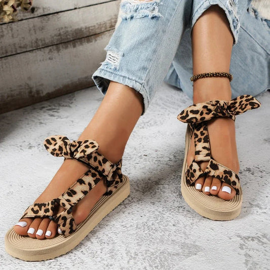 MW | | Elegante Sandalen mit Leopardenmuster