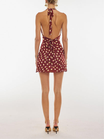 MW | Verspieltes gepunktetes Minikleid