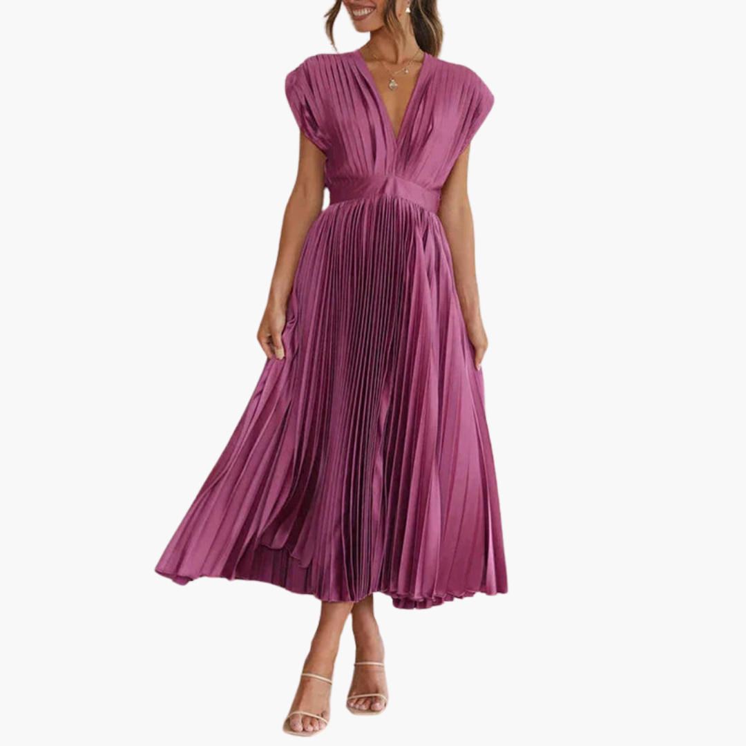 MW | Florales Midikleid mit Puffärmeln