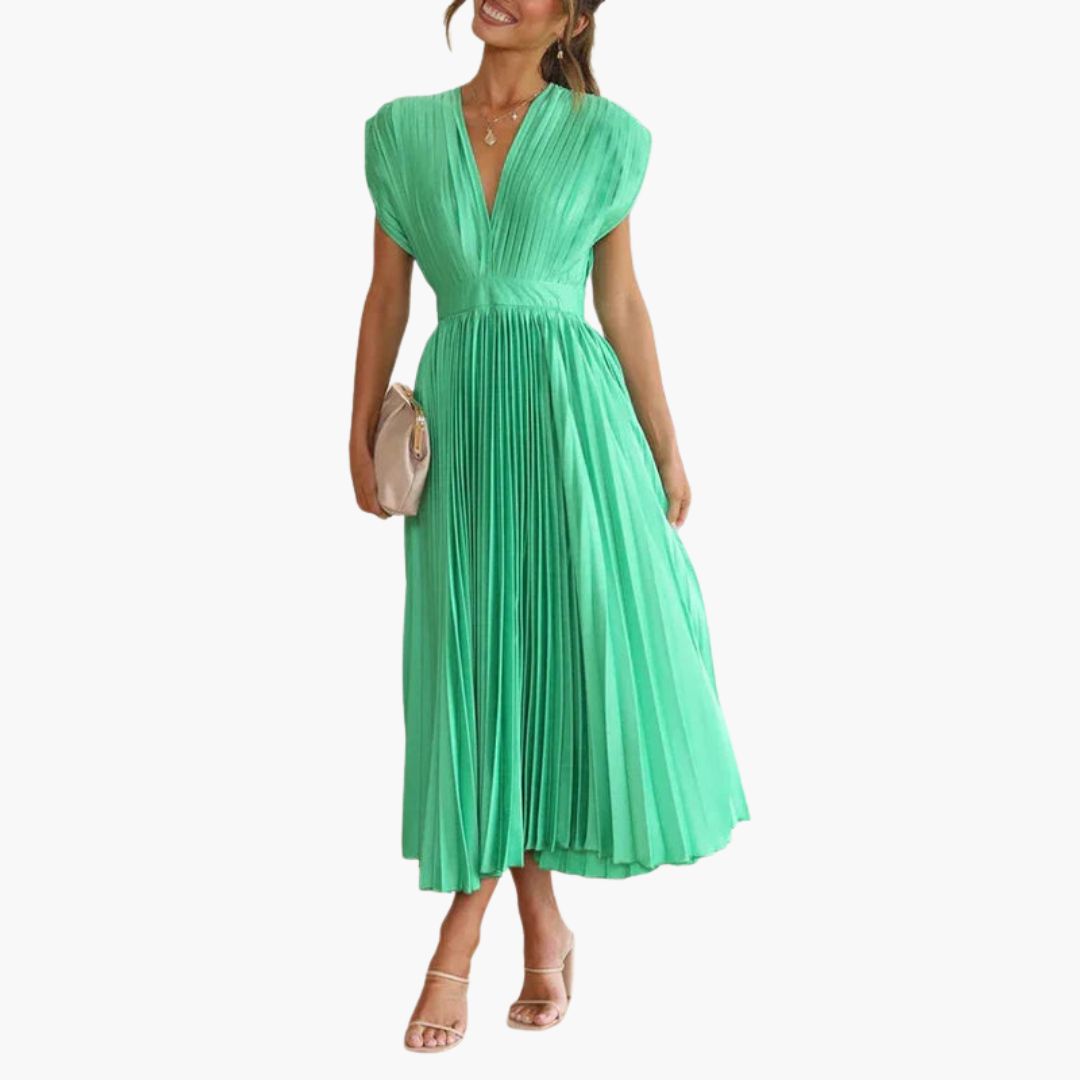 MW | Florales Midikleid mit Puffärmeln
