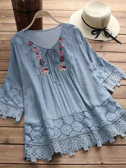 MW | Elegante Bluse aus raffinierter Spitze