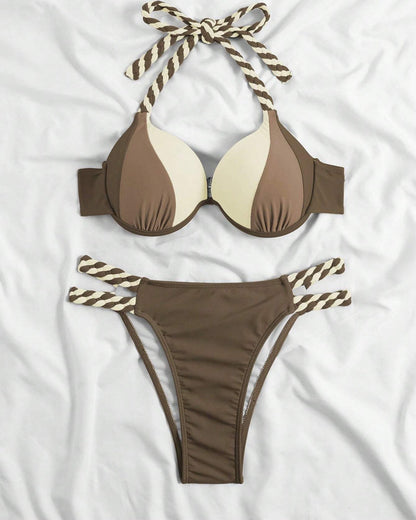 MW | Trendiger & stylischer 2-farbiger Bikini