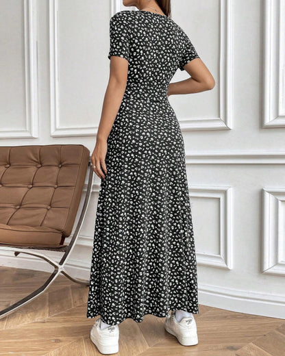MW | Kleid Sexy Elegant Gemustert