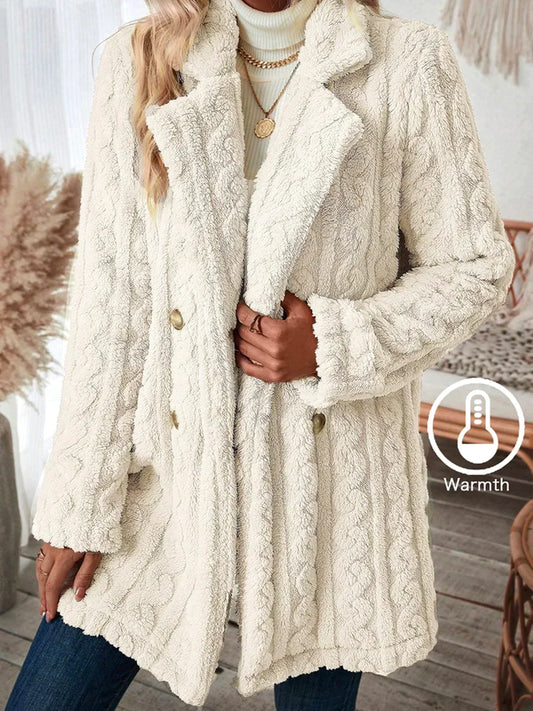 MW | Zweireihiger Flanell-Wintermantel
