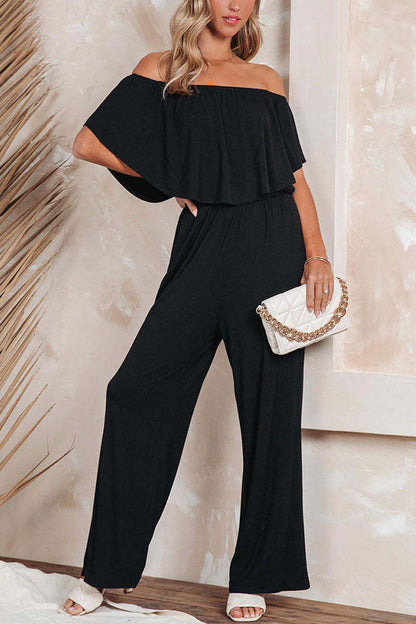 MW | One-Shoulder-Mode Off-the-Shoulder-Jumpsuit