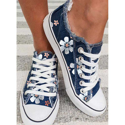 MW | Turnschuhe mit Blumendruck