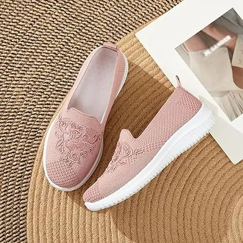 MW | Day 49% OFF-Women's Knitted Stickerei Casual Walking Sneakers
