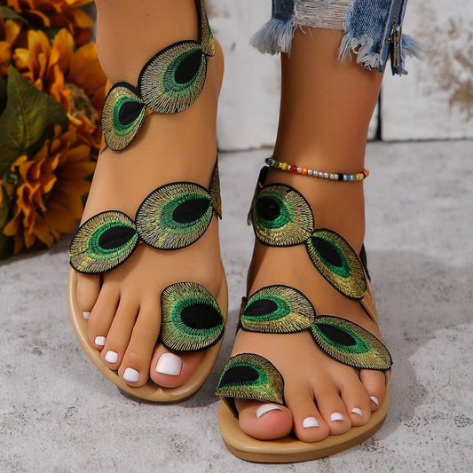 MW | | Elegante und bequeme flache Sandalen für Frauen