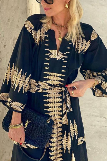MW | Midnight Boho Bliss Dream Midi-Kleid